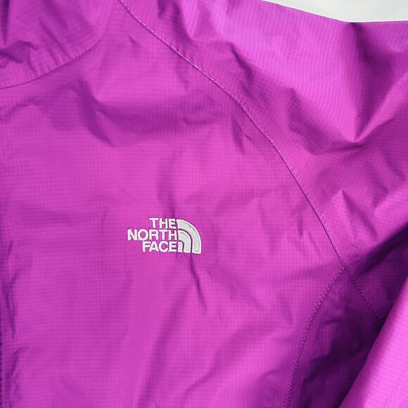 The North Face HyVent Rain Shell Jacket Women’s XL Magenta Waterproof - Picture 4 of 9
